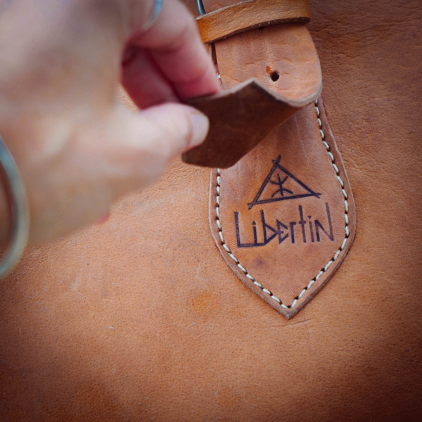 Ledertasche Weekender mit Deiner Message