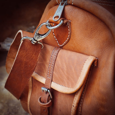 Ledertasche Weekender mit Deiner Message