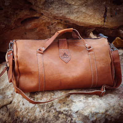 Ledertasche Weekender mit Deiner Message